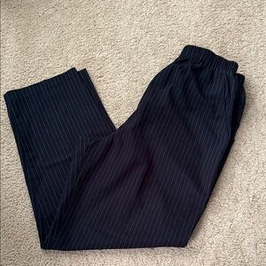Black Pinstripe Pants